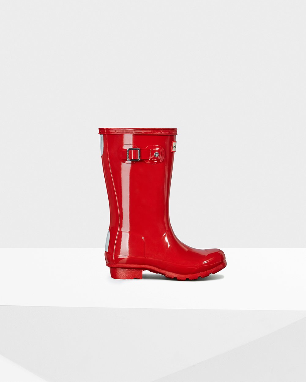 Hunter Original Big Gloss Rain Boots - Outlet Kids Red - WNRVTI095